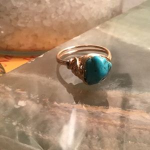 Boho style ring turquoise super cute on your pinky